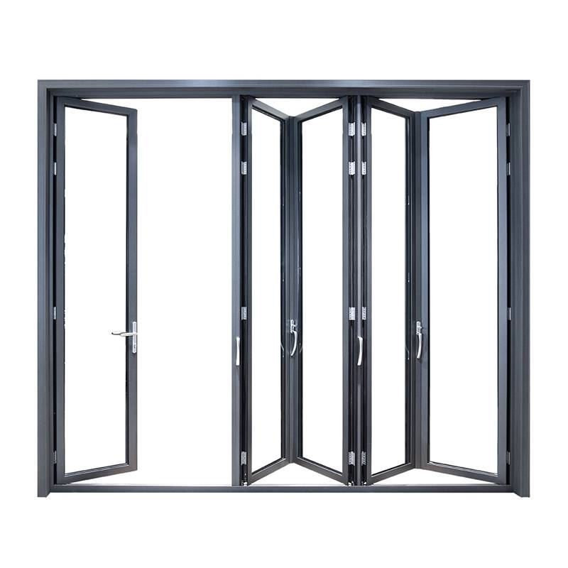 Aluminium Alloy Glazed Stackable Multi Slide Bi Fold Sliding Door And Window