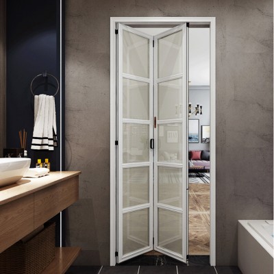 China Waterproof White folding shower aluminum doors price folding door toilet